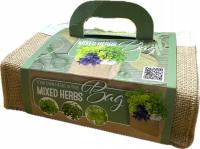 Zestaw Ogrodowy Do Uprawy Ziół Nasiona Mieszanka Ziół Ziemia Doniczka