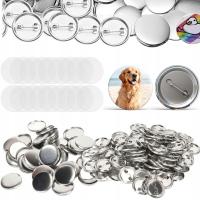 PRZYPINKI METALOWE Z AGRAFKĄ KOMPONENTY BUTTON BUTTONY BADZIK 58MM TRWAŁOŚĆ