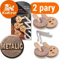 4x Klocki hamulcowe Kugoo KuKirin G2 Max |G2 140 mm |G2 Pro |G3 |metaliczne