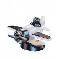 DEKORACJA OZDOBA DO AUTA PREZENT KIEROWCY SAMOLOT RUCHOME ŚMIGŁO biały