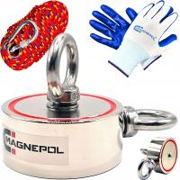 Неодимовый магнит / 350 кг 94x40 мм набор с веревкой / Искатель / Рыбалка