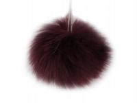 POMPON DO CZAPKI 9 cm BORDO