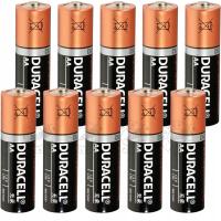 10x Duracell щелочная батарея AA R6 1,5 в