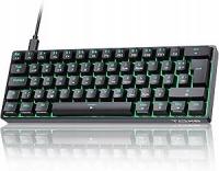 TMKB T61SE gamingowa klawiatura mechaniczna, QWERTZ, Red Switch, Czarna