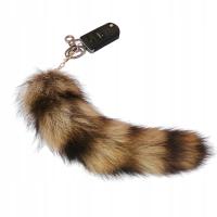 Faux Fur Cat Tail Cosplay Torebka Charms Prezenty dla zwierząt Brelok na