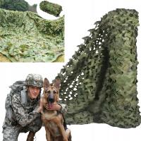 Siatka Maskująca Cieniująca Na Ogrodzenie Płot Osłona Kamuflaż Wojskowa 3x4