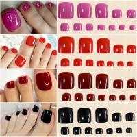 Paznokcie PRESS ON NAILS TIPSY 96 na stopy french TRADYCYJNY KLASYK wyborny