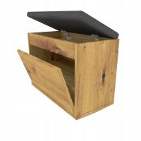 Ящик для хранения обуви с сиденьем, шкаф для обуви, деревянный пуф ARTISAN 60X43