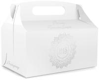Pudełko na Ciasto Tort Pudełka Komunijne Komunia Podziękowanie Gości IHS