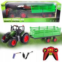 DUŻY ZDALNIE STEROWANY TRAKTOR Z PRZYCZEPĄ 50 CM CIĄGNIK 2,4 GHz, PILOT, RC
