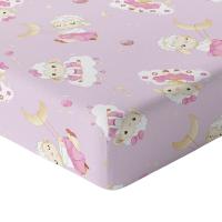 Простыня для кроватки 160X80 с эластичной лентой, толстый хлопок, 100% польский продукт