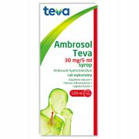 Ambrosol 30 mg/ 5 ml, syrop, 120 ml, lek wykrztuśny, ułatwia odkrztuszanie