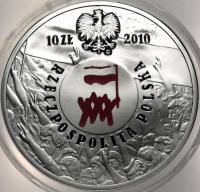 10 zł złotych 2010 Polski Sierpień 1980 SREBRO