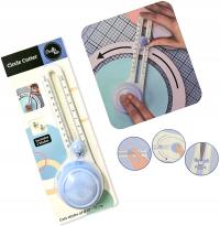 Nóż Narzędzie do wycinania okręgów kół cyrkiel tnący regulowany 10-32cm