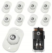 КОЛЕСА МЕБЕЛЬНЫЕ РОЛИКИ САМОКЛЕЮЩИЕСЯ 8 ШТ. РОЛИК МЕТАЛЛИЧЕСКИЙ ПРОЧНЫЙ ПОД ЧАЙНИК