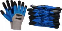 Rękawice robocze INDEX BHP poliester lateks 10 par