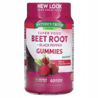 Nature's Truth, Super Food Beet Root + Black Pepper, Natural Strawberry, 60