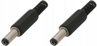 Wtyk zasilający DC męskie hobbyelektronika DC 2,1/5,5 14 mm