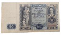 Stary Banknot kolekcjonerski Polska 20 zł 1936