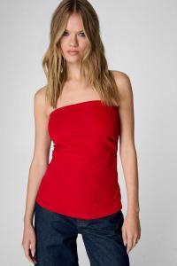 Nasty Gal top damski czerwony tuba