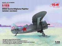 I-153 (winter version) WWII Soviet Biplane Fighter 1:48