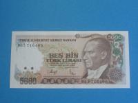 Turcja Banknot 5000 Lirasi 1970 - 1990 UNC P-198