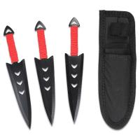 Стальные метательные ножи KUNAI SHURIKEN Darts 3 шт. чехол 16,5 см