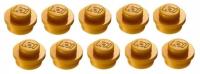 LEGO płytka okrągła 1x1 złoty perł 10szt 4073 6141
