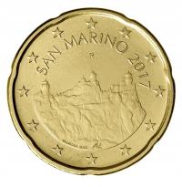 San Marino 20 centów Monte Titano 2017