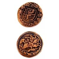 ANTYCZNA MIEDZIANA METALOWA MONETA 1 SZT RPG LARP