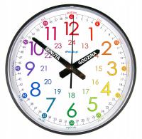 B4 Nauczyciel czasu Cichy zegar ścienny do nauki dla dzieci 28 cm
