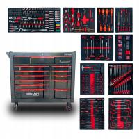 Тележка для инструментов WÖHRSTAHL 10/12, оборудованная тележка для мастерской