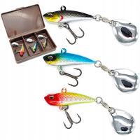 Wirujący Ogonek na Okonia ETUSO Bullet 11g Zestaw 3szt Przynęty Wędkarskie