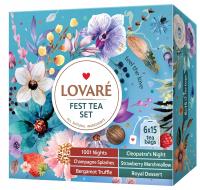 Herbata Lovare FEST Tea Set kolekcja 6 smaków 90 herbat