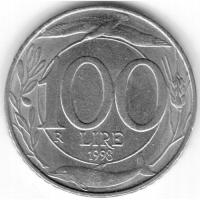 Włochy 100 lirów 1998 Italia piękna