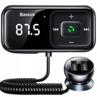 BASEUS FM-передатчик Bluetooth автомобильное зарядное устройство 2x USB AUX SD 2.1 A