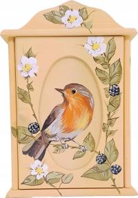 Szafka na klucze skrzynka ręcznie malowana RUDZIK