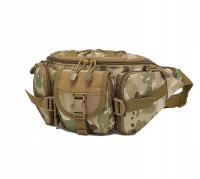 Nerka saszetka biodrowa moro Mocna taktyczna pojemna wodoodporna Torba