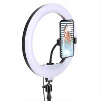 Комплект мощный кольцевой светильник для селфи светодиодный RGB штатив 2X пульт дистанционного управления