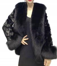 Sale Kurtka Futro naturalne z Norek i Lisa Mink Fur 3 kolory XL