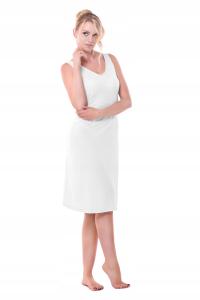 MEWA KLASYCZNA HALKA DAMSKA NA RAMIĄCZKACH BIAŁA R.58