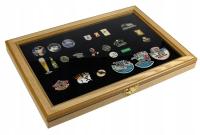 SAFE Wild Oak Drewniana gablota na pinsy i medale