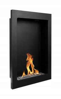 Biokominek wiszący Pionowy VERTICAL - czarny mat