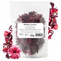SUSZONY KWIAT HIBISKUSA 250 G HERBATA OWOCOWA HIBISKUS MALWA NATURALNY