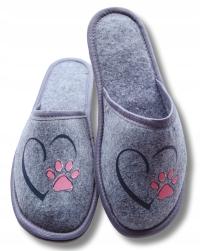 Kapcie filcowe - łapcia- klapki od 36 do 42 klapki domowe damskie