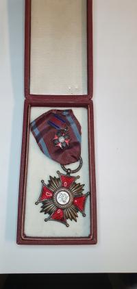 Srebrny Krzyż Zasługi + miniaturka