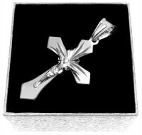 Кулон крест кулон серебряный мужской стерлингового серебра 925 алмазов K8