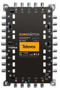 MultiSwitch 5/16 Wyjść Televes 719505 EuroSwitch TV SAT DC 12V DVB-T2 5x 16