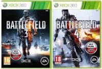 Комплект Battlefield 3 Battlefield 4 XBOX 360 по-польски RU