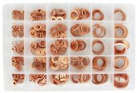 Podkładki miedziane SilverTools 580 szt. 5x9 mm - 28x36 mm